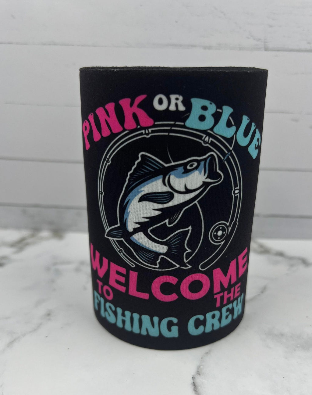 WELCOME TO THE FISHING CREW - Customisable Stubby Holder