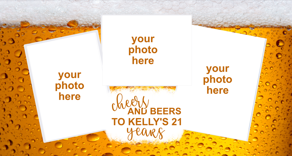 CHEERS AND BEERS -  Customisable Stubby Holder