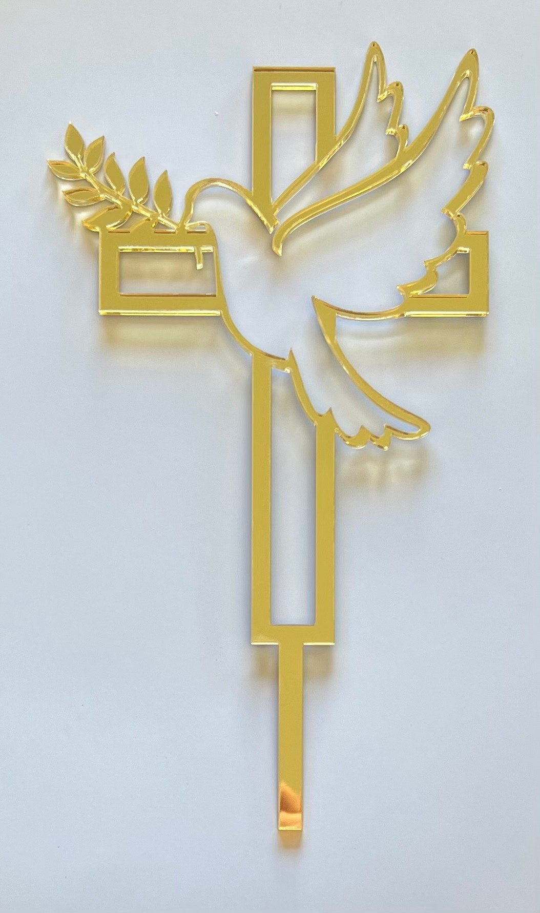 First Holy Communion & Baptism Cake Topper – Mirrored Acrylic