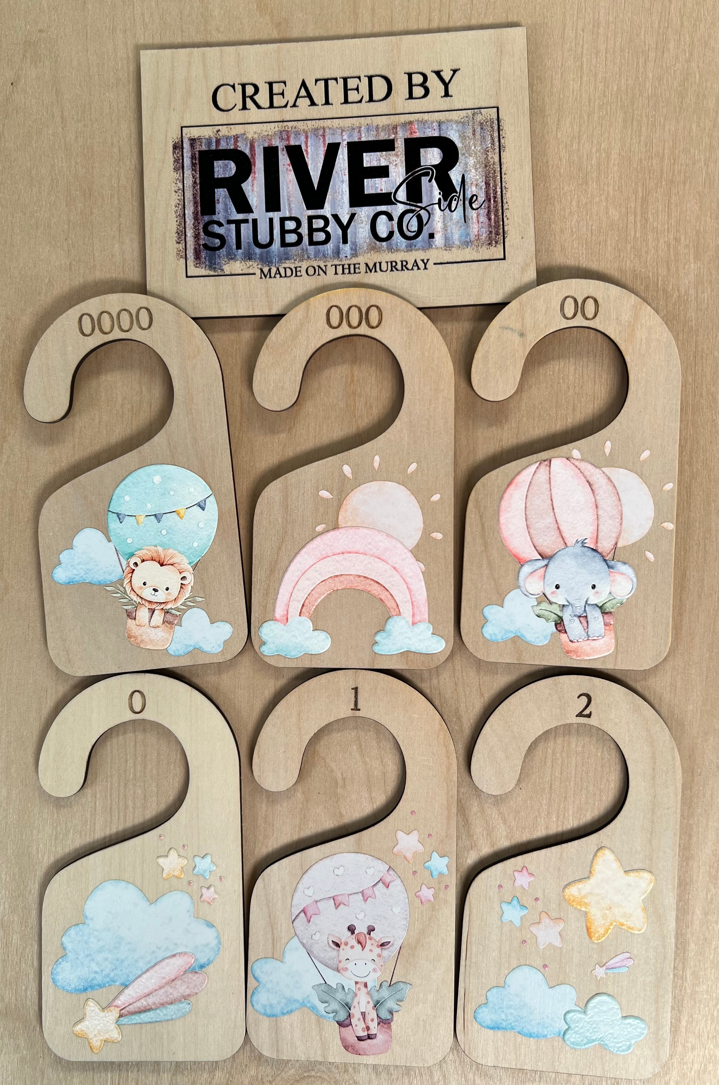 Nursery Wardrobe Dividers – Set of 6 - VARIOUS DESIGNS AVAILABLE