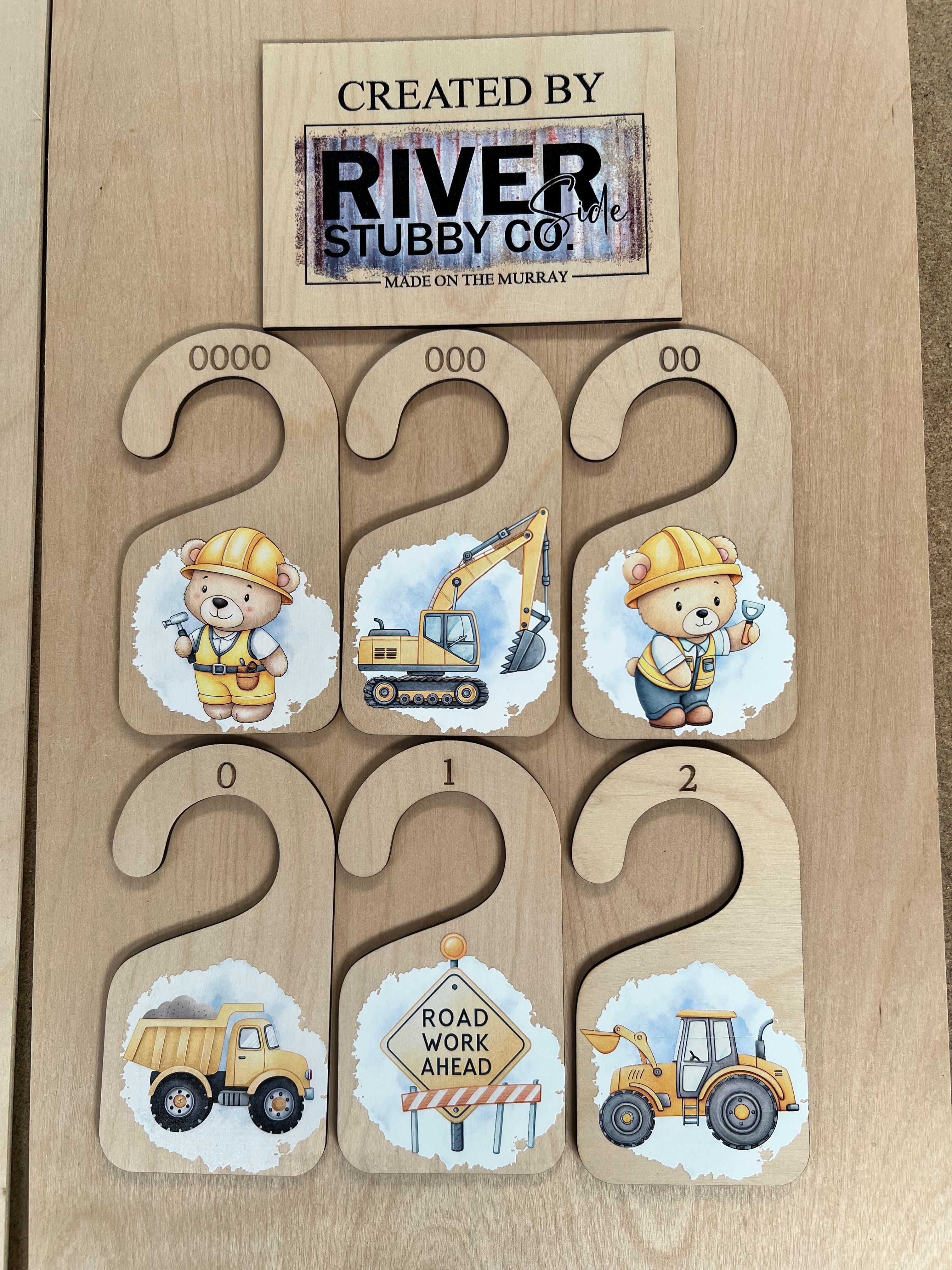 3 Set Bundle – Wardrobe Dividers, Growth Chart & Milestone Cards - Various Designs
