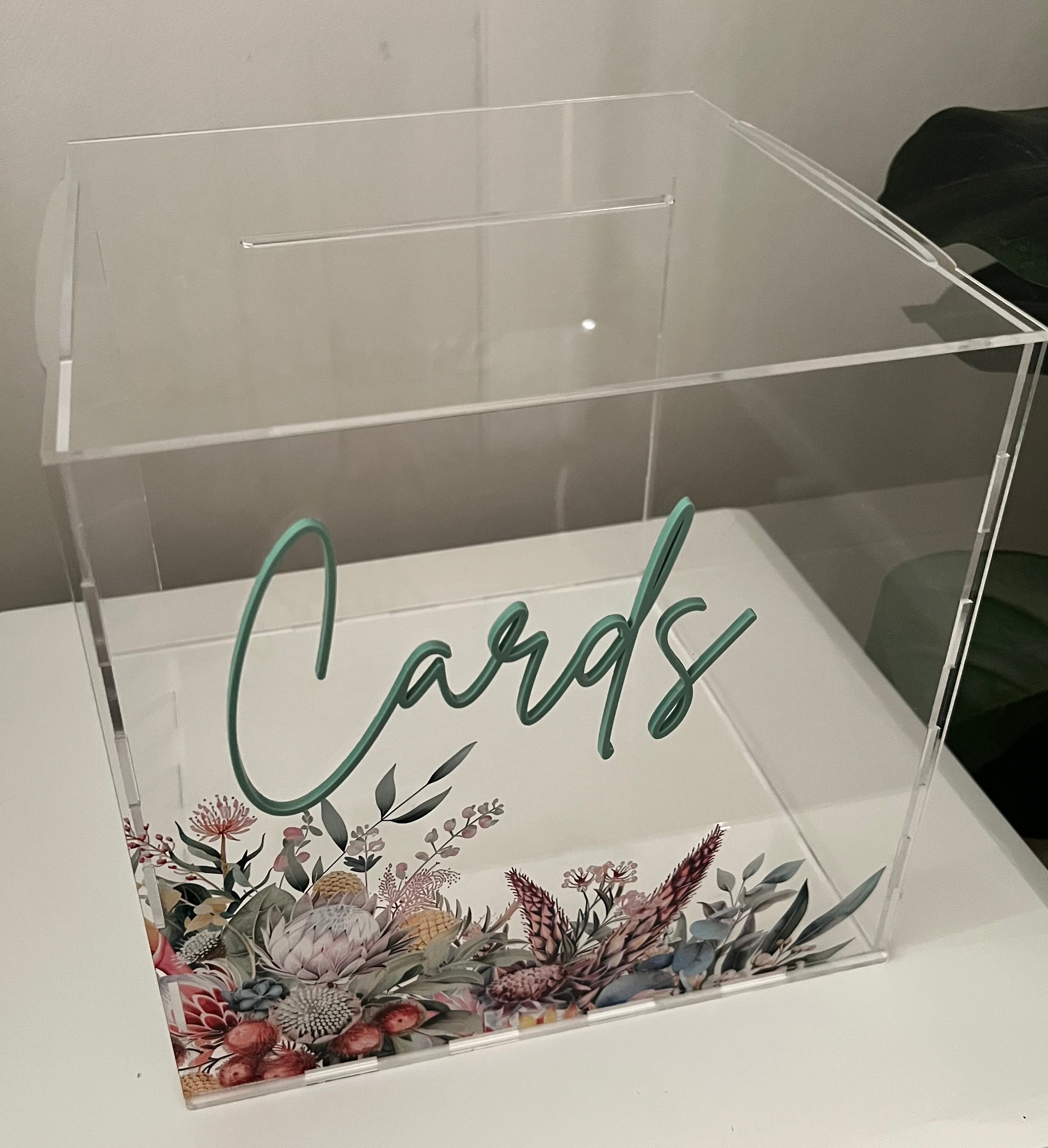 Australian Native Wedding Signage Set – Personalised Acrylic & Timber