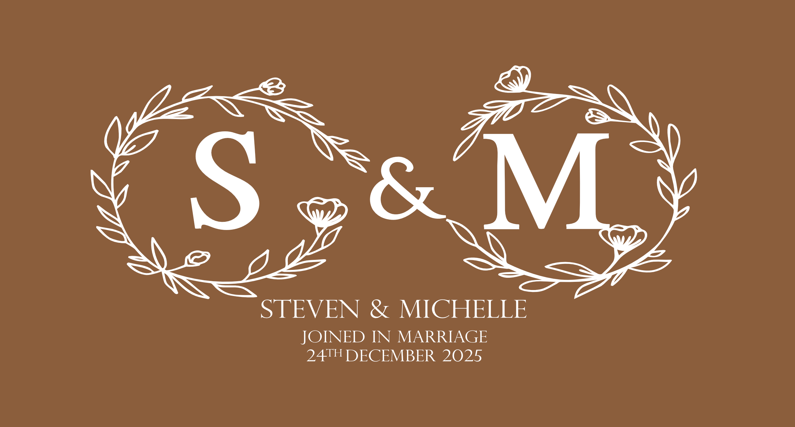 Customisable Wedding Stubby holder - INFINITY