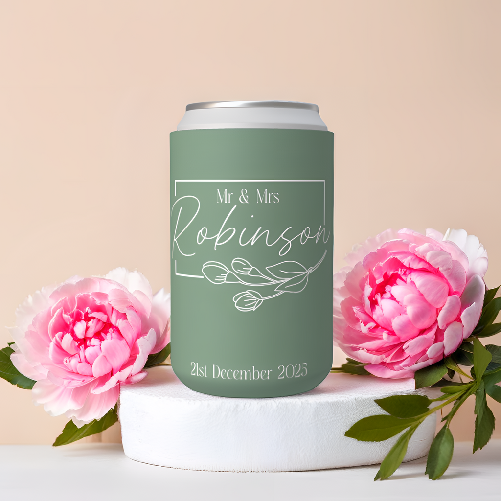 Customisable Wedding Stubby holder - TO HAVE AND TO HOLD