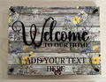 Personalised Welcome Sign – Wildflower & Butterfly Design
