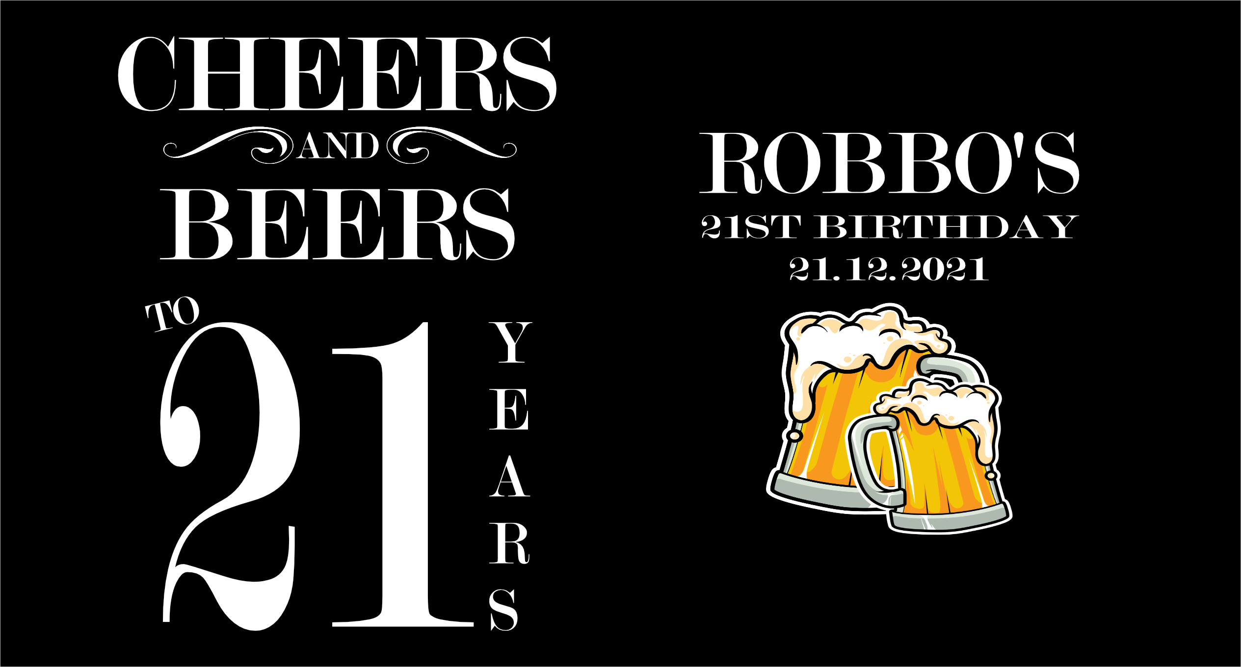CHEERS AND BEERS 2 - Customisable Stubby Holder