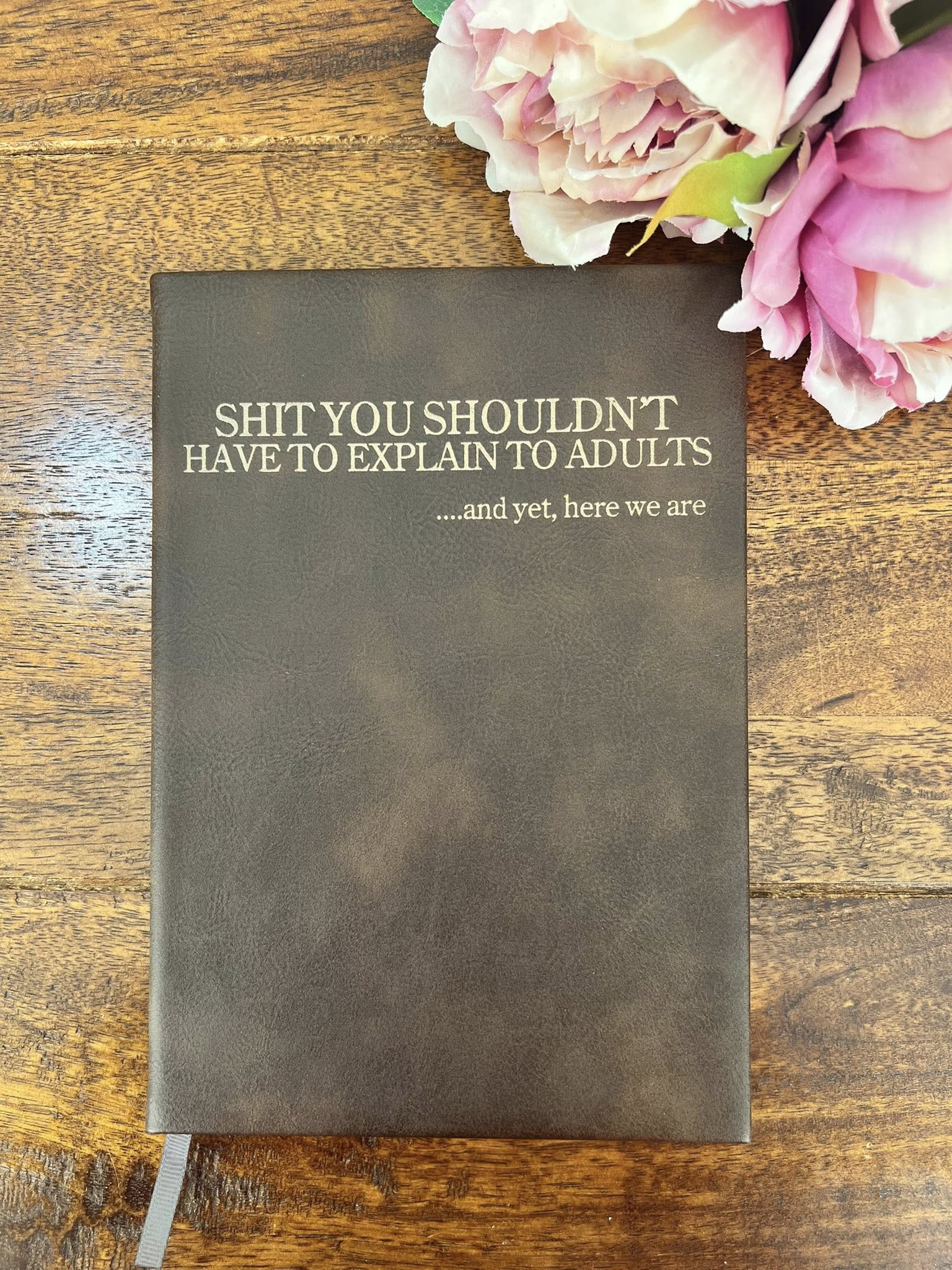 Sarcastic Notebooks – Laser Engraved PU Leather A5