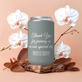 Customisable Wedding Stubby holder - FLORAL FRAME