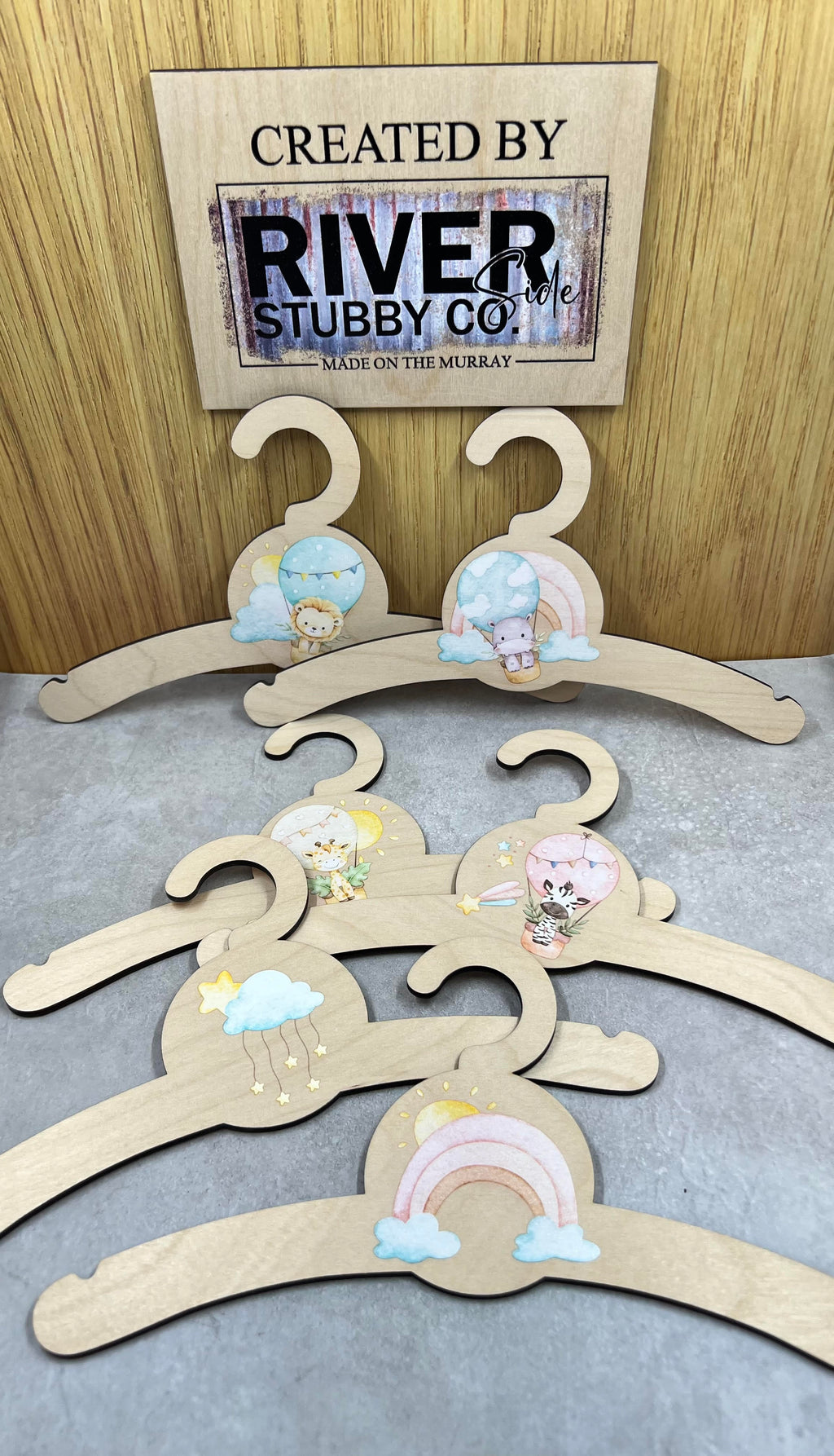 Baby Clothes Hangers – Set of 6 - VARIOUS DESIGNS