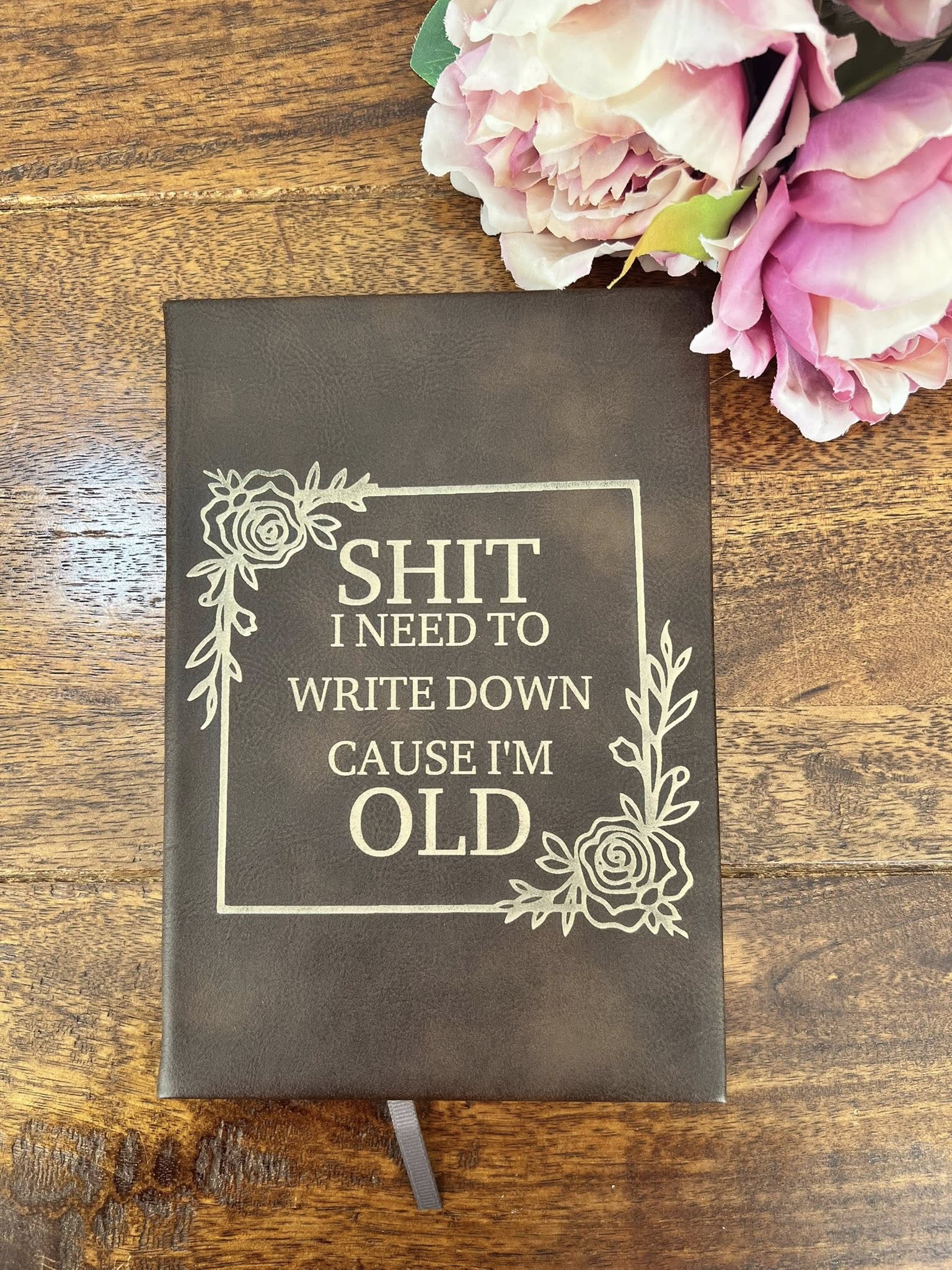 Sarcastic Notebooks – Laser Engraved PU Leather A5