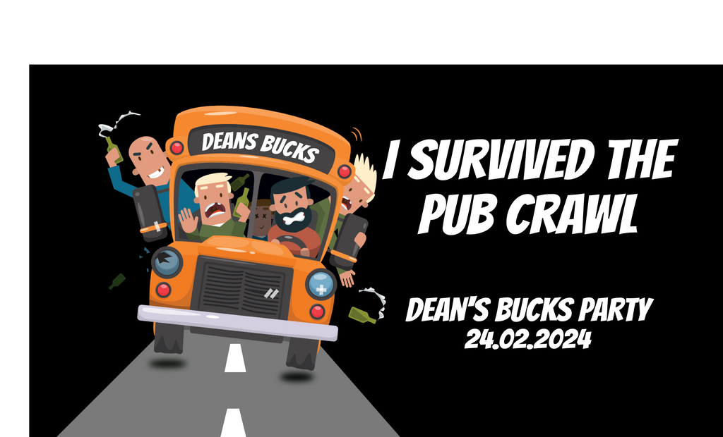 PUB CRAWL - Customisable Stubby Holder